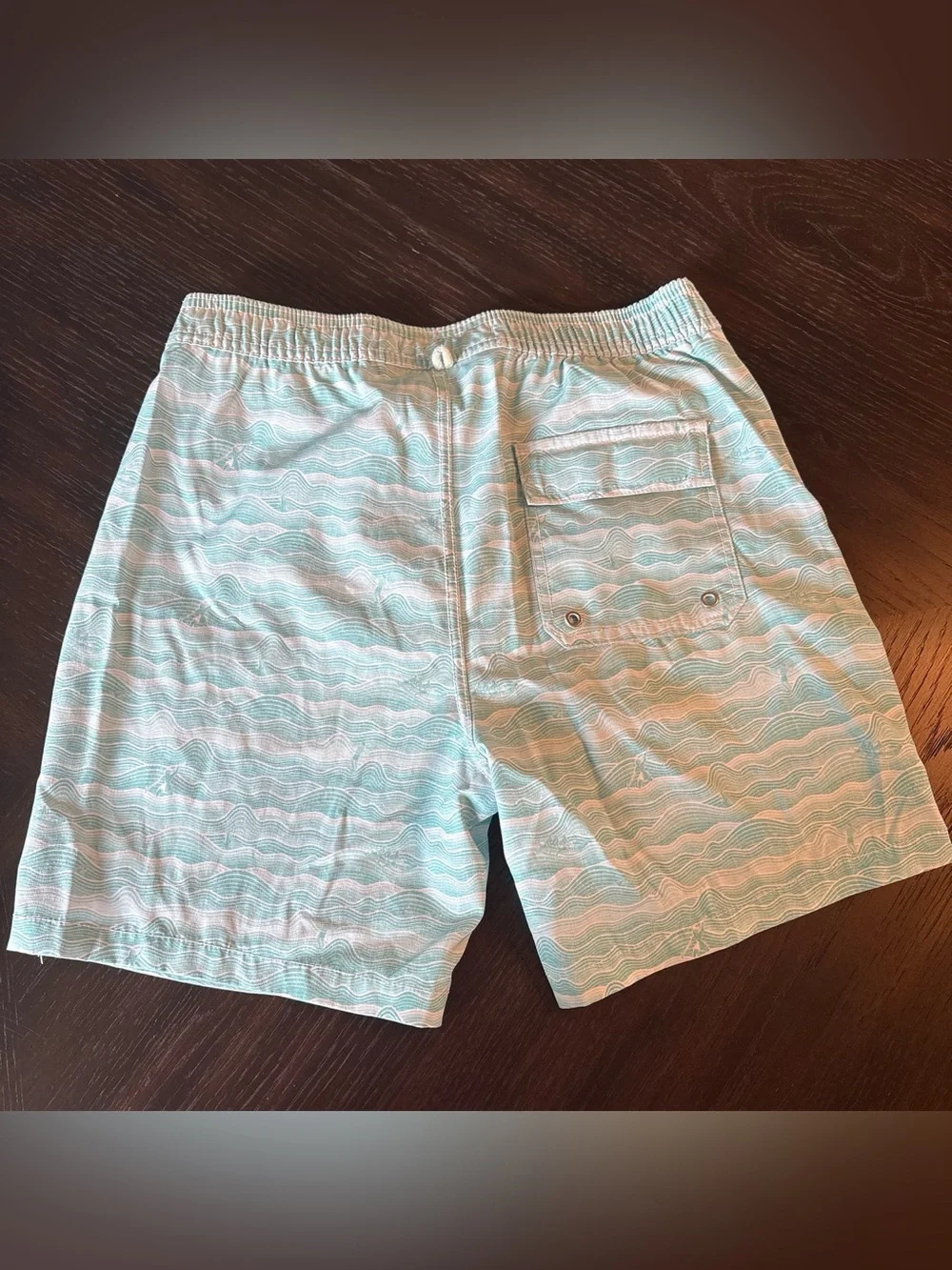 johnnie-O Wave-Print Swim Trunks Boys size 14